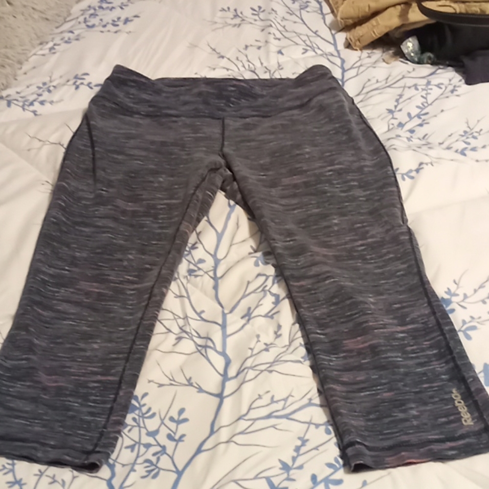 Reebok Blue Capri Yoga Pants